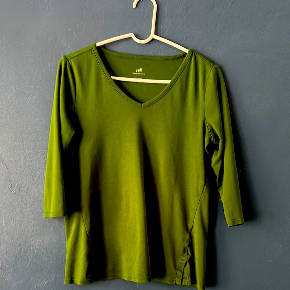 J. Jill Green Long Sleeve Tee